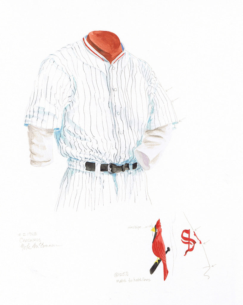 MLB St. Louis Cardinals 1928 uniform original art – Heritage