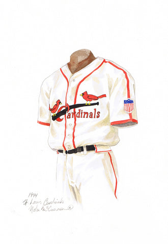 St. Louis Cardinals 1944 - Heritage Sports Art - original watercolor artwork - 1