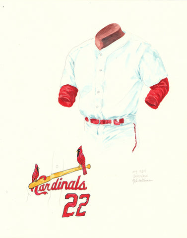 St. Louis Cardinals 1964 - Heritage Sports Art - original watercolor artwork - 1