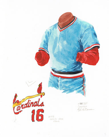 St. Louis Cardinals 1982 - Heritage Sports Art - original watercolor artwork - 1