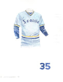 Seattle Mariners 1977 Blue - Heritage Sports Art - original watercolor artwork - 1