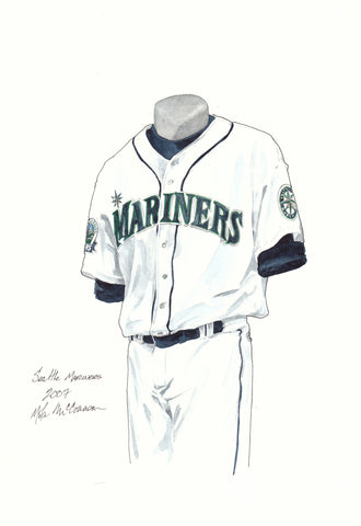 Seattle Mariners 2007 - Heritage Sports Art - original watercolor artwork - 1