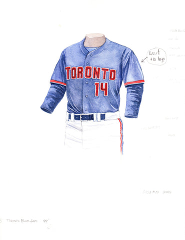Toronto Blue Jays 1999 - Heritage Sports Art - original watercolor artwork - 1