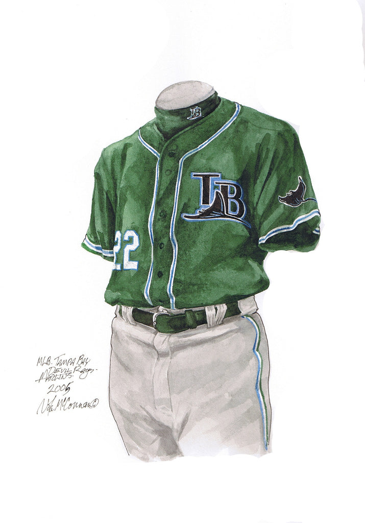 tampa bay devil rays green jersey