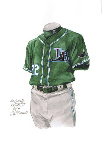 Tampa Bay Rays 2005 - Heritage Sports Art - original watercolor artwork - 1