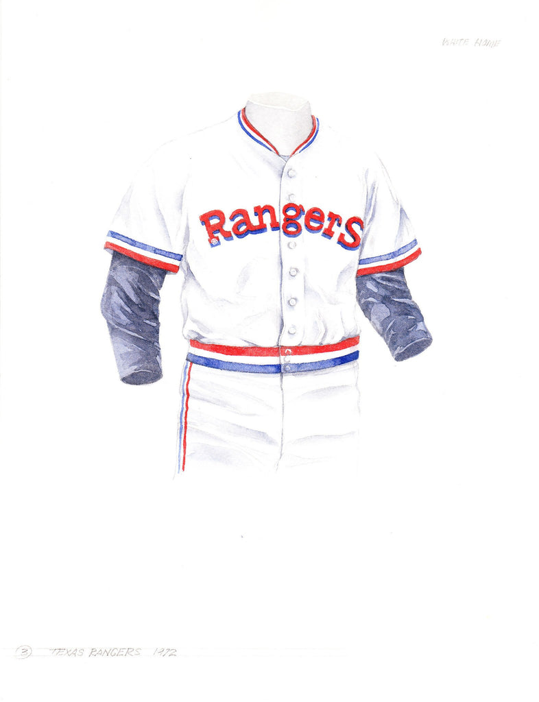 1972 texas rangers jersey