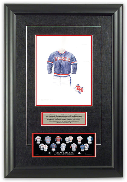 MLB Texas Rangers 1983 uniform original art – Heritage Sports Art