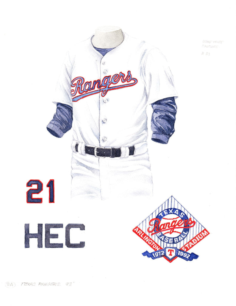 texas rangers home uniform