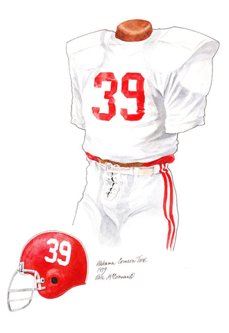 Alabama Crimson Tide 1979 - Heritage Sports Art - original watercolor artwork - 1