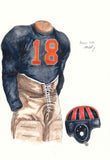 Auburn Tigers 1932 - Heritage Sports Art - original watercolor artwork - 1