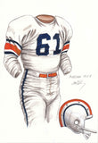 Auburn Tigers 1957 - Heritage Sports Art - original watercolor artwork - 1