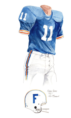 Florida Gators 1966 - Heritage Sports Art - original watercolor artwork - 1