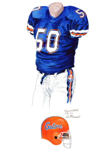 Florida Gators 1991 - Heritage Sports Art - original watercolor artwork - 1