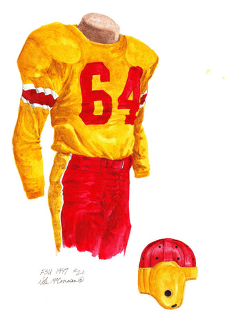 Florida State Seminoles 1947 - Heritage Sports Art - original watercolor artwork - 1