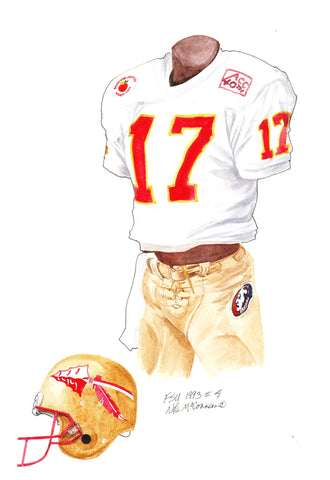 Florida State Seminoles 1993 - Heritage Sports Art - original watercolor artwork - 1