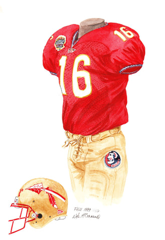 Florida State Seminoles 1999 - Heritage Sports Art - original watercolor artwork - 1