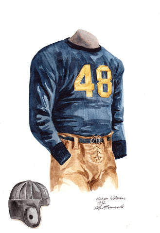Michigan Wolverines 1932 - Heritage Sports Art - original watercolor artwork - 1