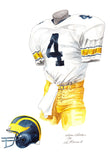 Michigan Wolverines 1985 - Heritage Sports Art - original watercolor artwork - 1