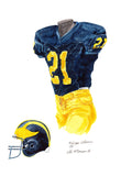 Michigan Wolverines 1991 - Heritage Sports Art - original watercolor artwork - 1