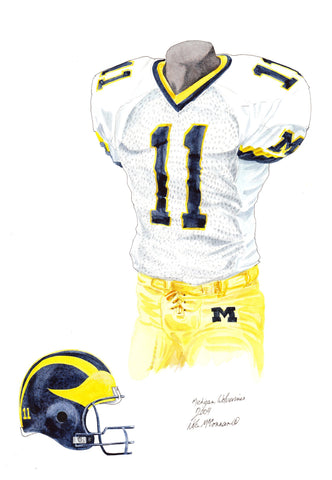 Michigan Wolverines 2004 - Heritage Sports Art - original watercolor artwork - 1