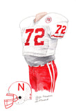 Nebraska Cornhuskers 1994 - Heritage Sports Art - original watercolor artwork - 1