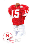 Nebraska Cornhuskers 1995 - Heritage Sports Art - original watercolor artwork - 1