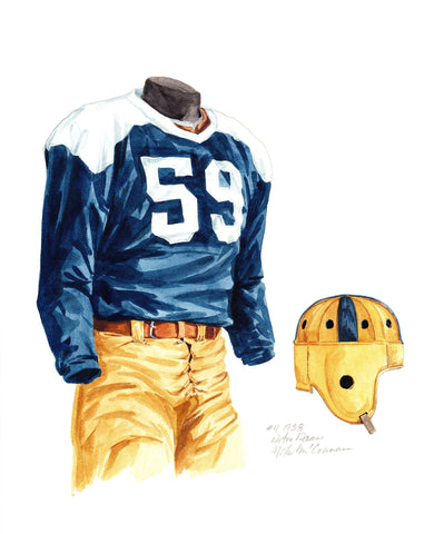 Notre Dame Fighting Irish 1938 - Heritage Sports Art - original watercolor artwork - 1