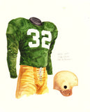 Notre Dame Fighting Irish 1947 - Heritage Sports Art - original watercolor artwork - 1