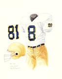 Notre Dame Fighting Irish 1987 - Heritage Sports Art - original watercolor artwork - 1