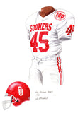 Oklahoma Sooners 1990 - Heritage Sports Art - original watercolor artwork - 1