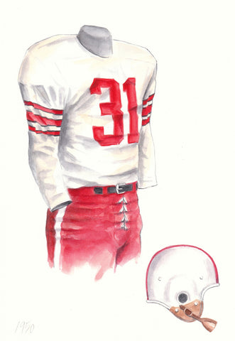 Ohio State Buckeyes 1950 - Heritage Sports Art - original watercolor artwork - 1