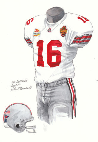 Ohio State Buckeyes 2002 - Heritage Sports Art - original watercolor artwork - 1
