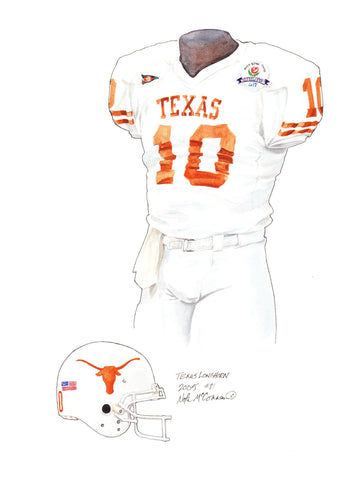 Texas Longhorns 2005 - Heritage Sports Art - original watercolor artwork - 1