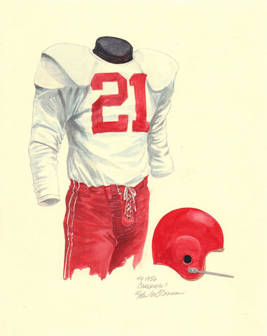 NHL Chicago Blackhawks 1957-58 uniform and jersey original art