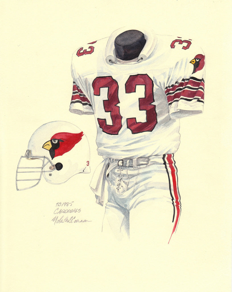 NFL Arizona Cardinals 1985 uniform original art – Heritage Sports Art
