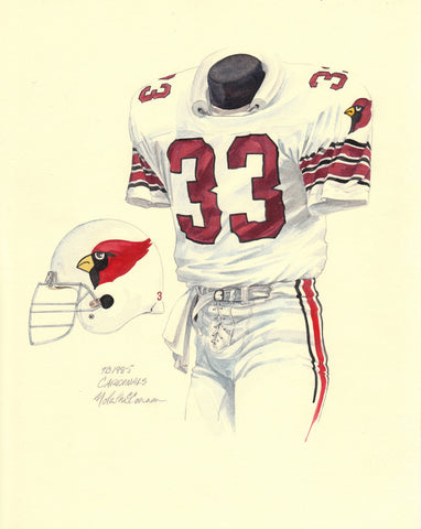 Arizona Cardinals 1985 - Heritage Sports Art - original watercolor artwork - 1