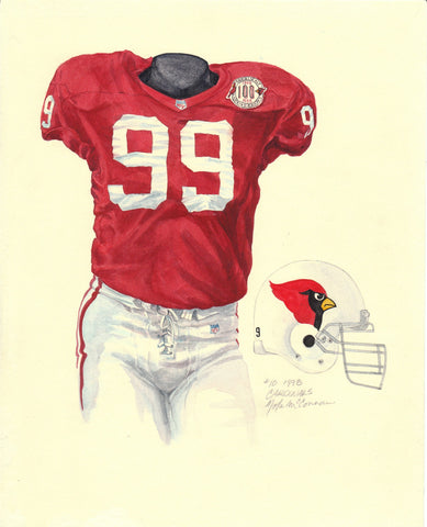 Arizona Cardinals 1998 - Heritage Sports Art - original watercolor artwork - 1