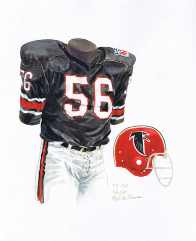 Atlanta Falcons 1969 - Heritage Sports Art - original watercolor artwork - 1