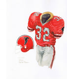 NFL Atlanta Falcons 1980 uniform original art – Heritage Sports Art