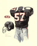 Atlanta Falcons 1990 - Heritage Sports Art - original watercolor artwork - 1