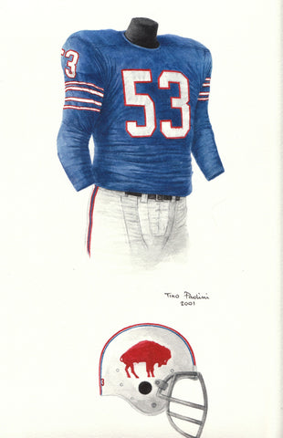 Buffalo Bills 1965 - Heritage Sports Art - original watercolor artwork - 1