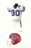 Buffalo Bills 1990 - Heritage Sports Art - original watercolor artwork - 1