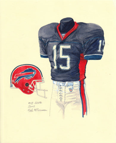 Buffalo Bills 2002 - Heritage Sports Art - original watercolor artwork - 1