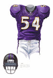 Baltimore Ravens 1997 - Heritage Sports Art - original watercolor artwork - 1