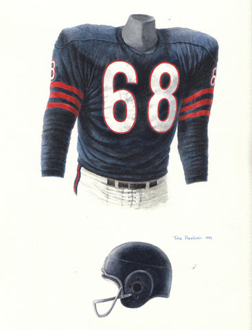 Chicago Bears 1958 - Heritage Sports Art - original watercolor artwork - 1