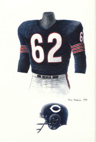 Chicago Bears 1963 - Heritage Sports Art - original watercolor artwork - 1
