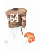 Cleveland Browns 1964 Brown - Heritage Sports Art - original watercolor artwork - 1