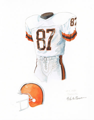 Cleveland Browns 1984 - Heritage Sports Art - original watercolor artwork - 1