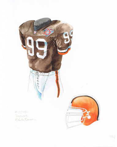 Cleveland Browns 1994 - Heritage Sports Art - original watercolor artwork - 1