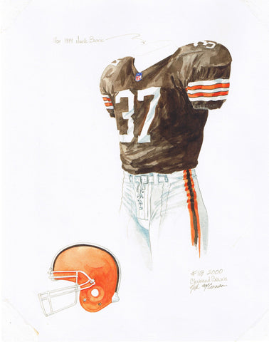 Cleveland Browns 2000 - Heritage Sports Art - original watercolor artwork - 1
